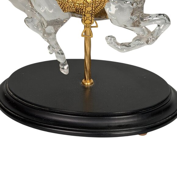Crystal Prancer By William Dentzel III The Franklin Mint Carousel Horse Germany - Picture 13 of 15